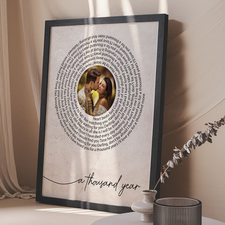 Personalized Valentines Gift for Husband | Valentine Canvas Art