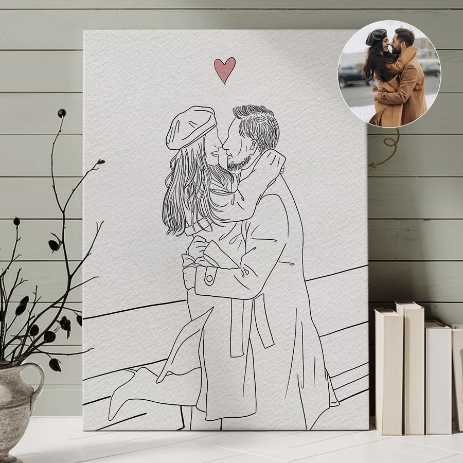 Personalized Valentines Gift for Husband | Valentines Day Canvas