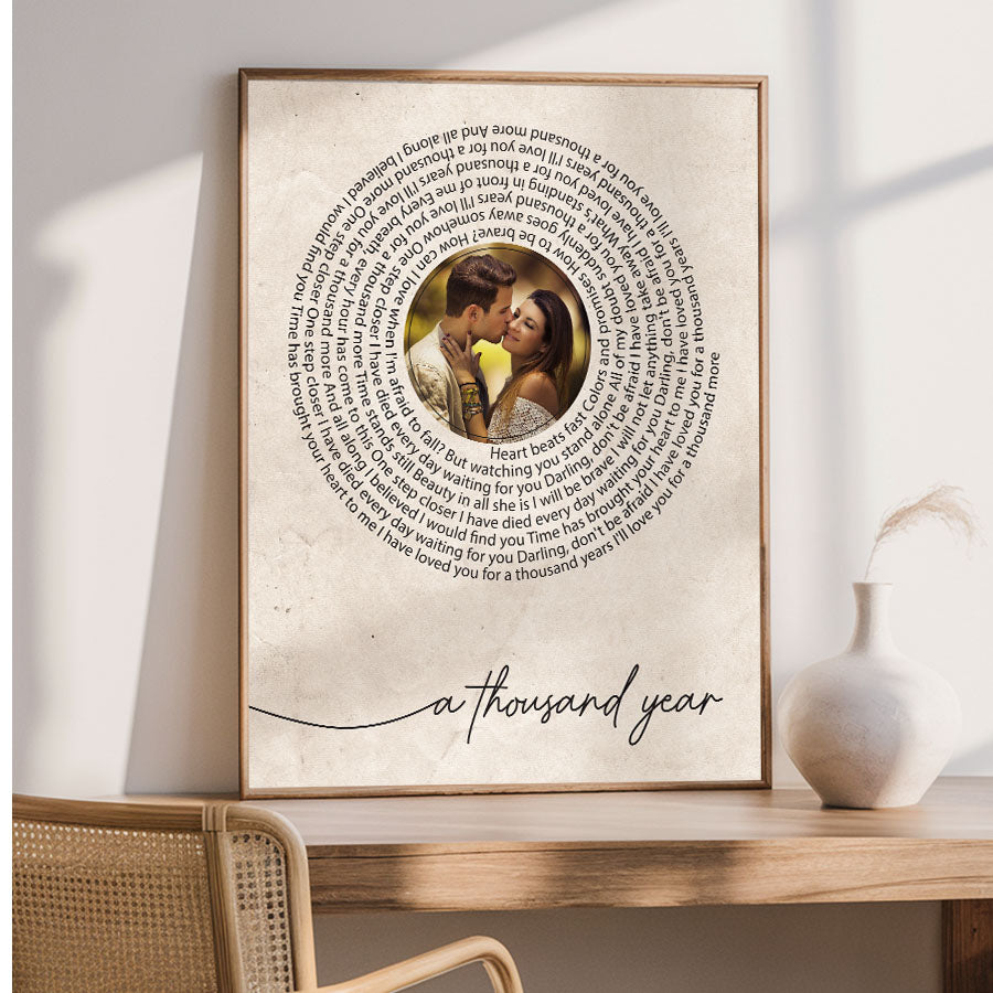 Personalized Valentines Gift for Husband | Valentine Canvas Art