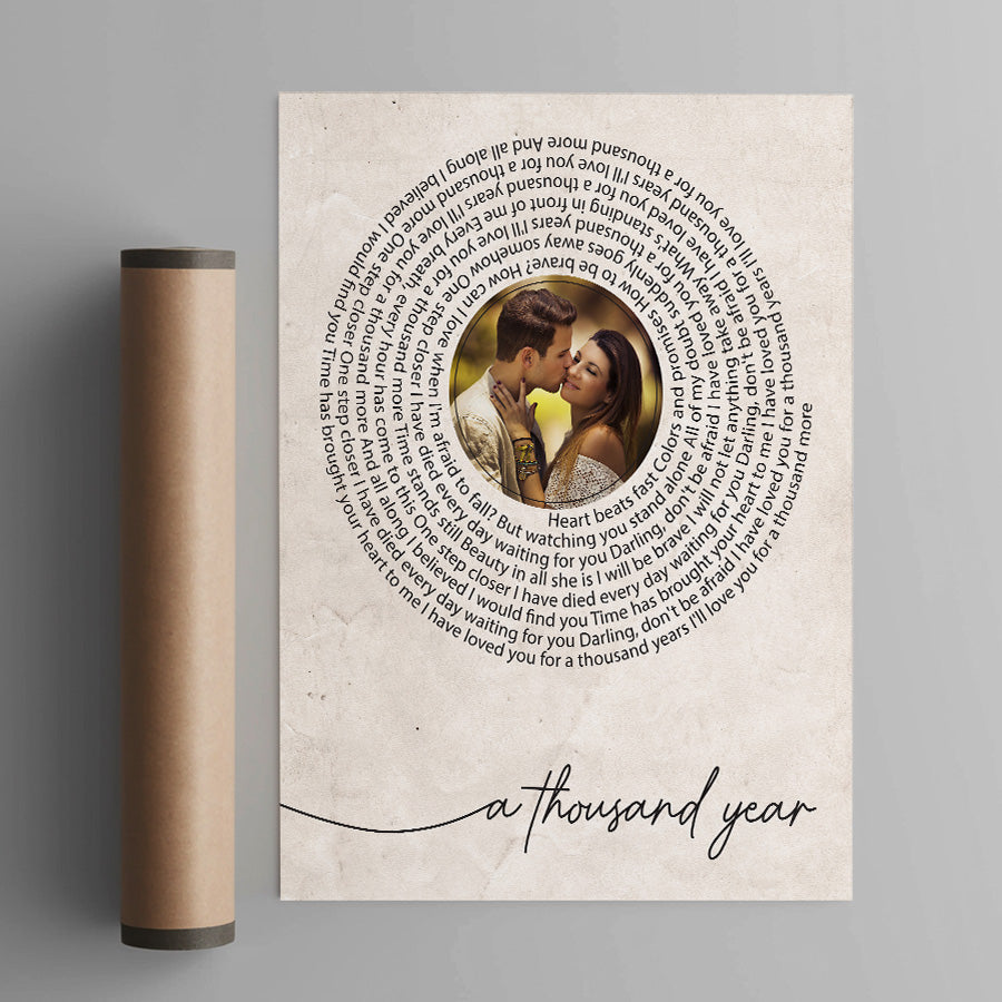 Personalized Valentines Gift for Husband | Valentine Canvas Art