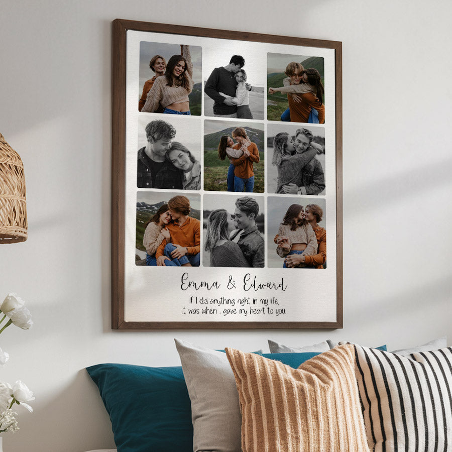 Personalized Valentines Gift for Husband | Valentine Canvas Art Print