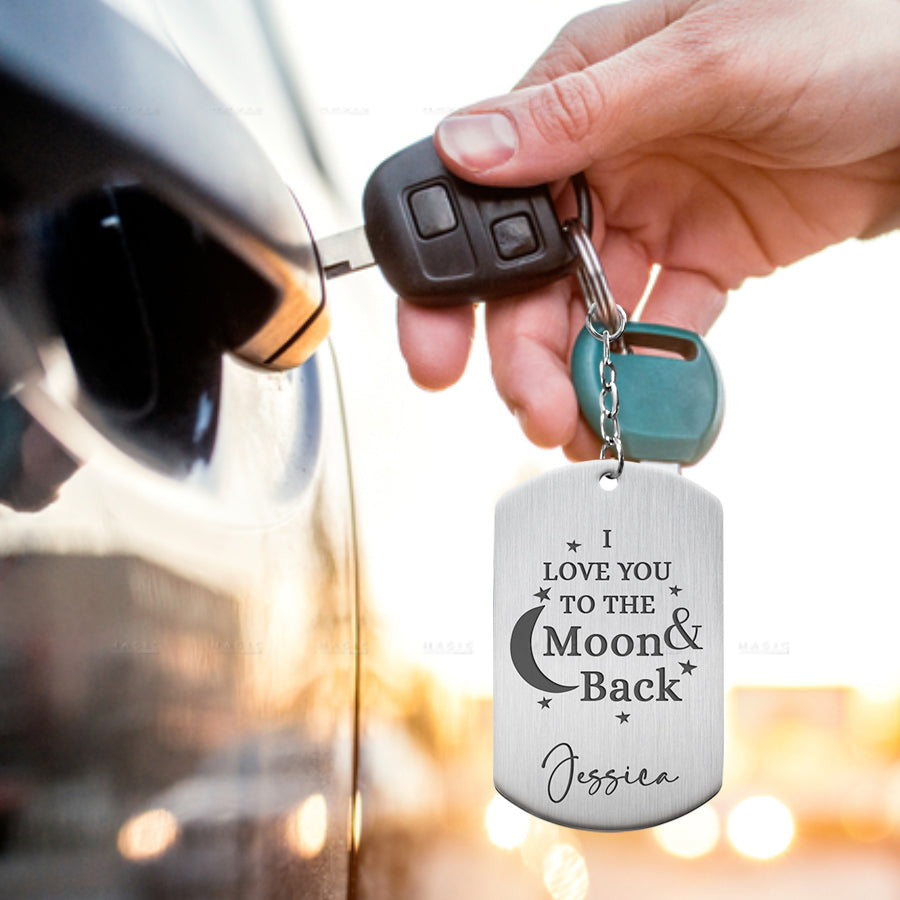 Personalized Valentines Gifts for Boyfriend | Custom Keychain