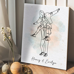 Personalized Valentines Gifts for Boyfriend | Custom Canvas Photo Prints