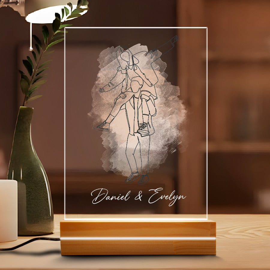 Personalized Valentines Gifts for Boyfriend | Custom Photo Night Light