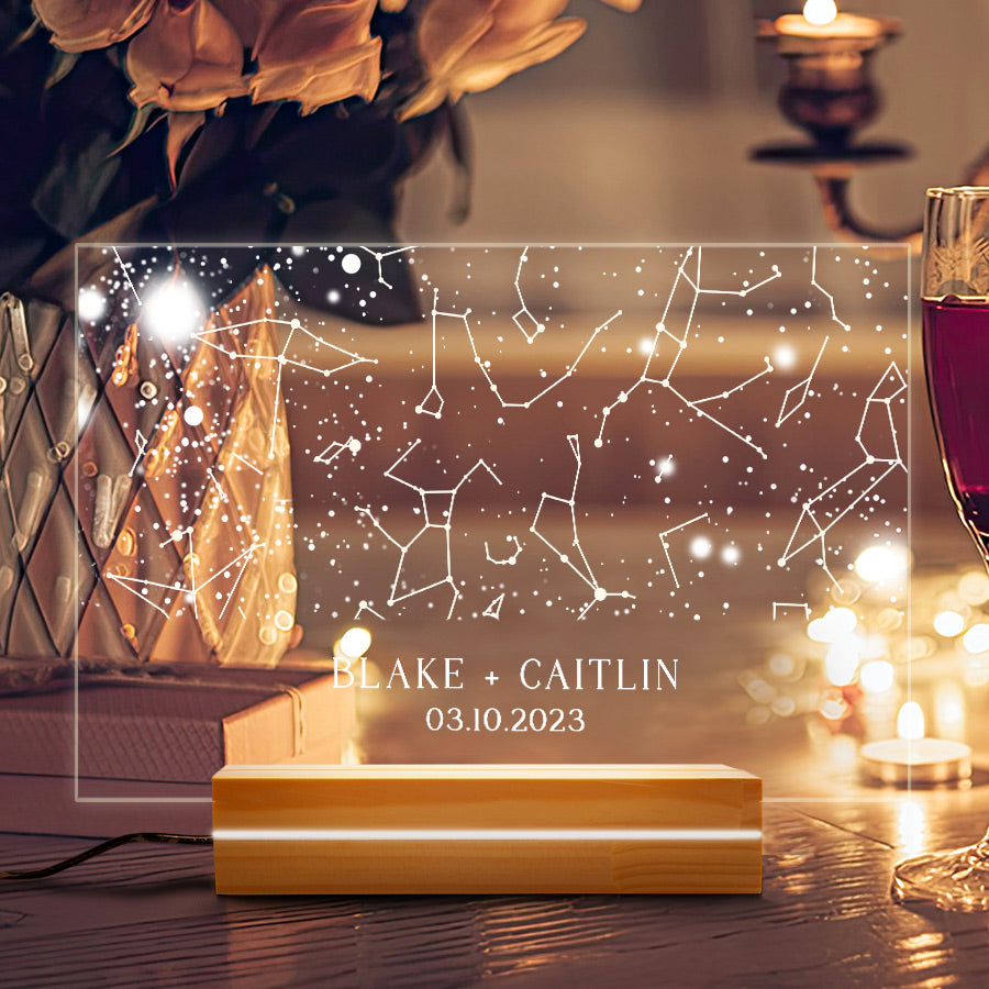 Personalized Valentines Gifts for Him | Star Map Gift