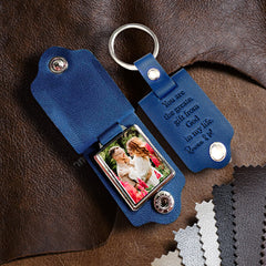 Personalized Valentines Gifts for Him | Leather Keychain Custom