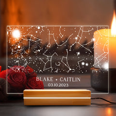 Personalized Valentines Gifts for Him | Star Map Gift