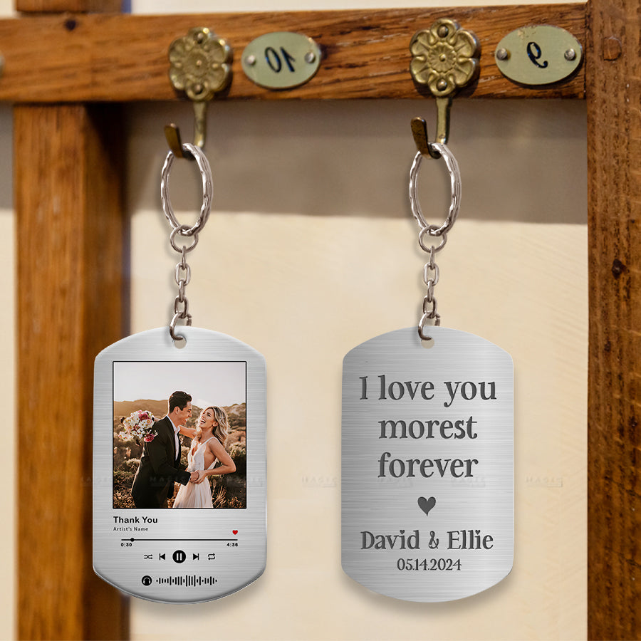Personalized Valentines Gifts for Husband | Custom Photo Keychain