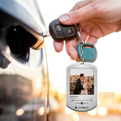Personalized Valentines Gifts for Husband | Custom Valentines Gift | Metal Photo Keychain