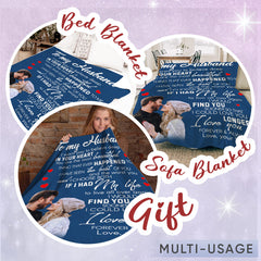 Personalized Valentines Gifts for Husband | Custom Blankets