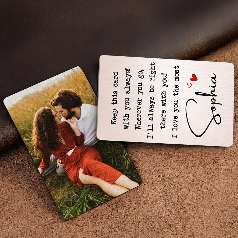 Personalized Valentines Gifts for Husband | Customized Valentines Gift | Personalized Wallet Card With Picture