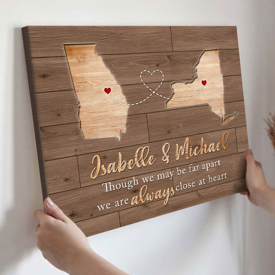 Valentine Day Gifts for Him Personalized | Map Valentine’s Day