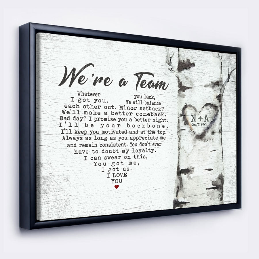 Valentine Day Gifts for Him Personalized | Valentines Day Canvas
