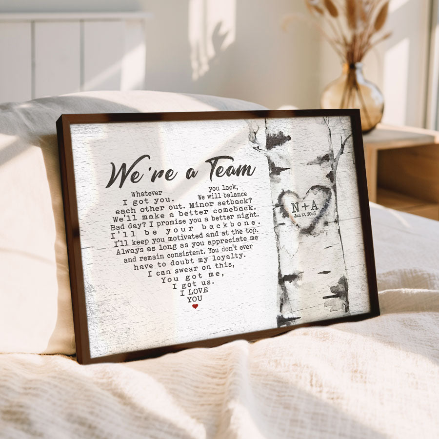Valentine Day Gifts for Him Personalized | Valentines Day Canvas