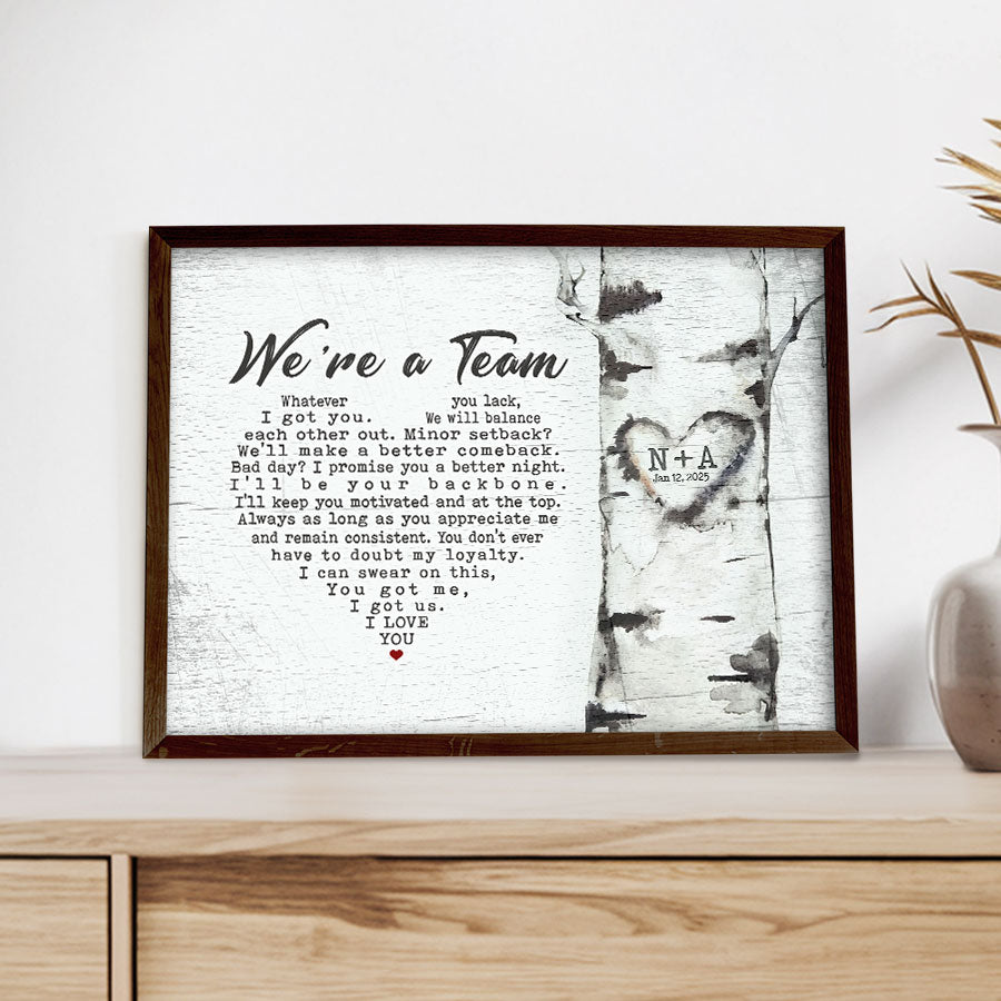 Valentine Day Gifts for Him Personalized | Valentines Day Canvas