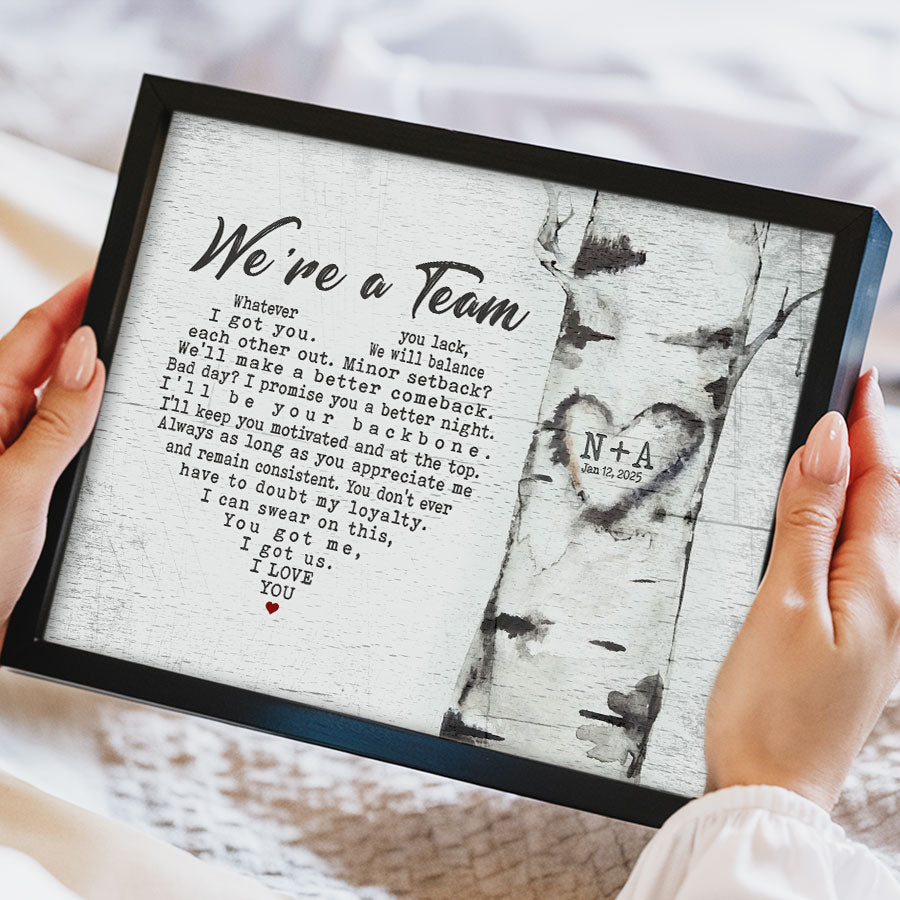 Valentine Day Gifts for Him Personalized | Valentines Day Canvas