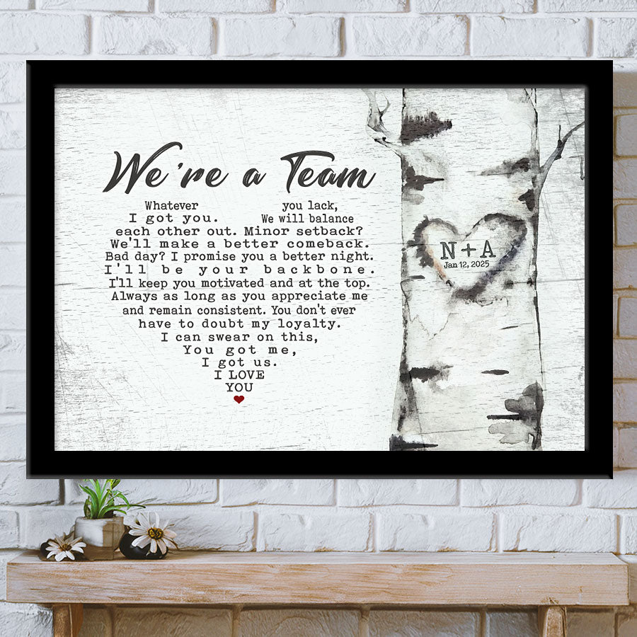 Valentine Day Gifts for Him Personalized | Valentines Day Canvas