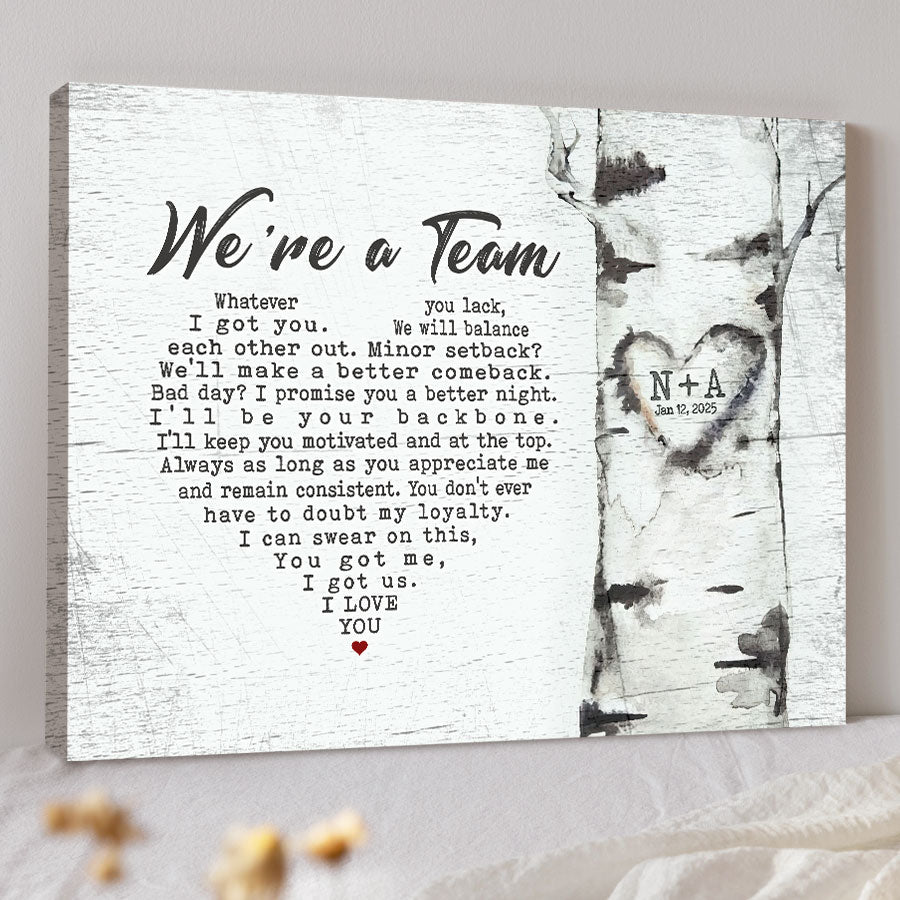 Valentine Day Gifts for Him Personalized | Valentines Day Canvas