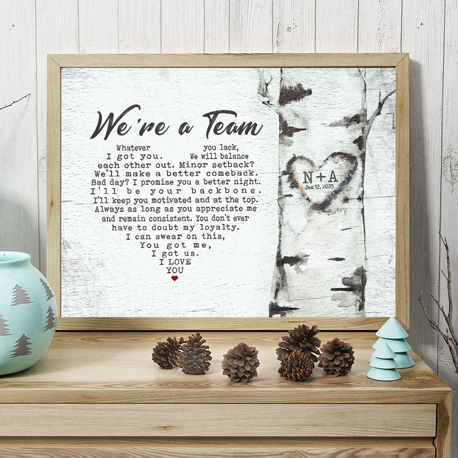 Valentine Day Gifts for Him Personalized | Valentines Day Canvas