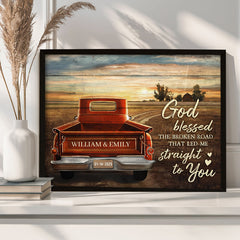 Valentine Day Gifts for Him Personalized | Valentine Custom Canvas Print