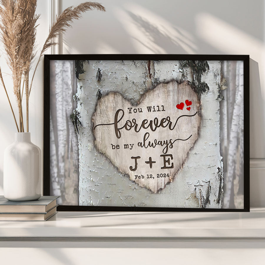 Valentine Day Gifts for Him Personalized | Valentine Canvas Print