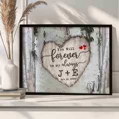 Valentine Day Gifts for Him Personalized | Valentine Canvas Print