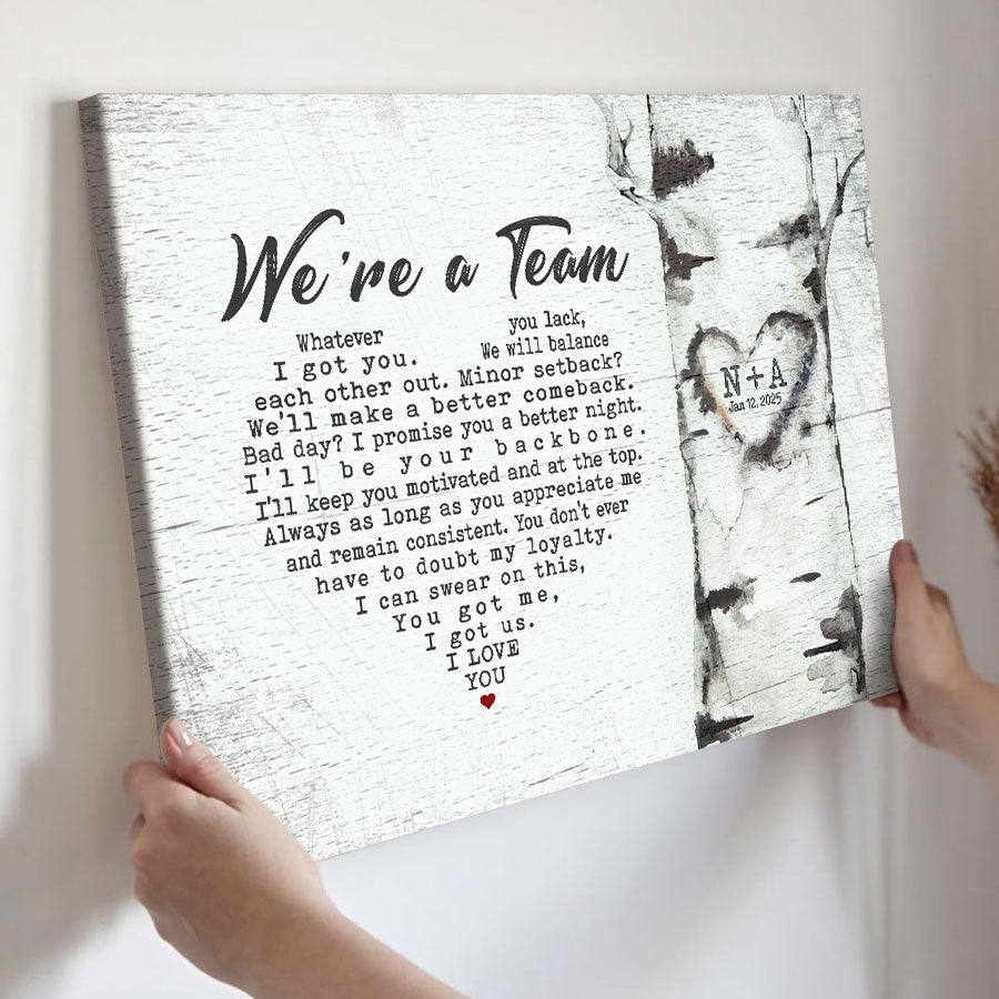 Valentine Day Gifts for Him Personalized | Valentines Day Canvas