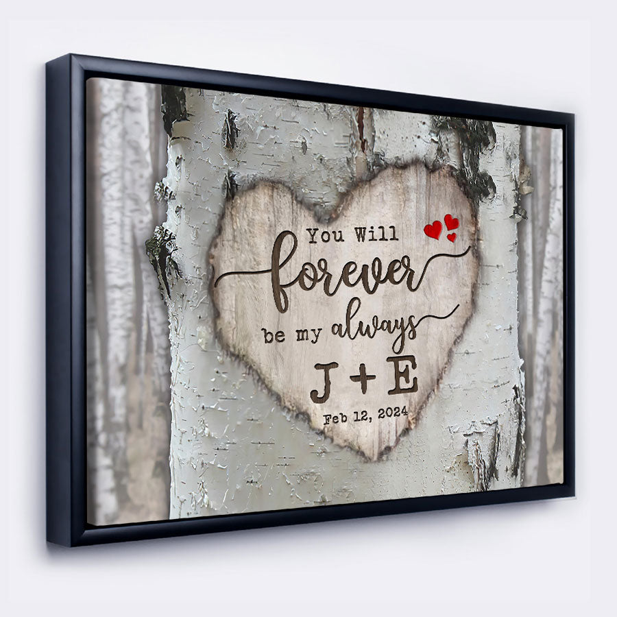Valentine Day Gifts for Him Personalized | Valentine Canvas Print