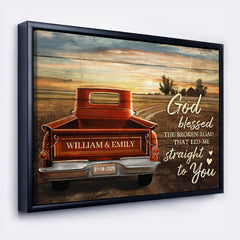Valentine Day Gifts for Him Personalized | Valentine Custom Canvas Print