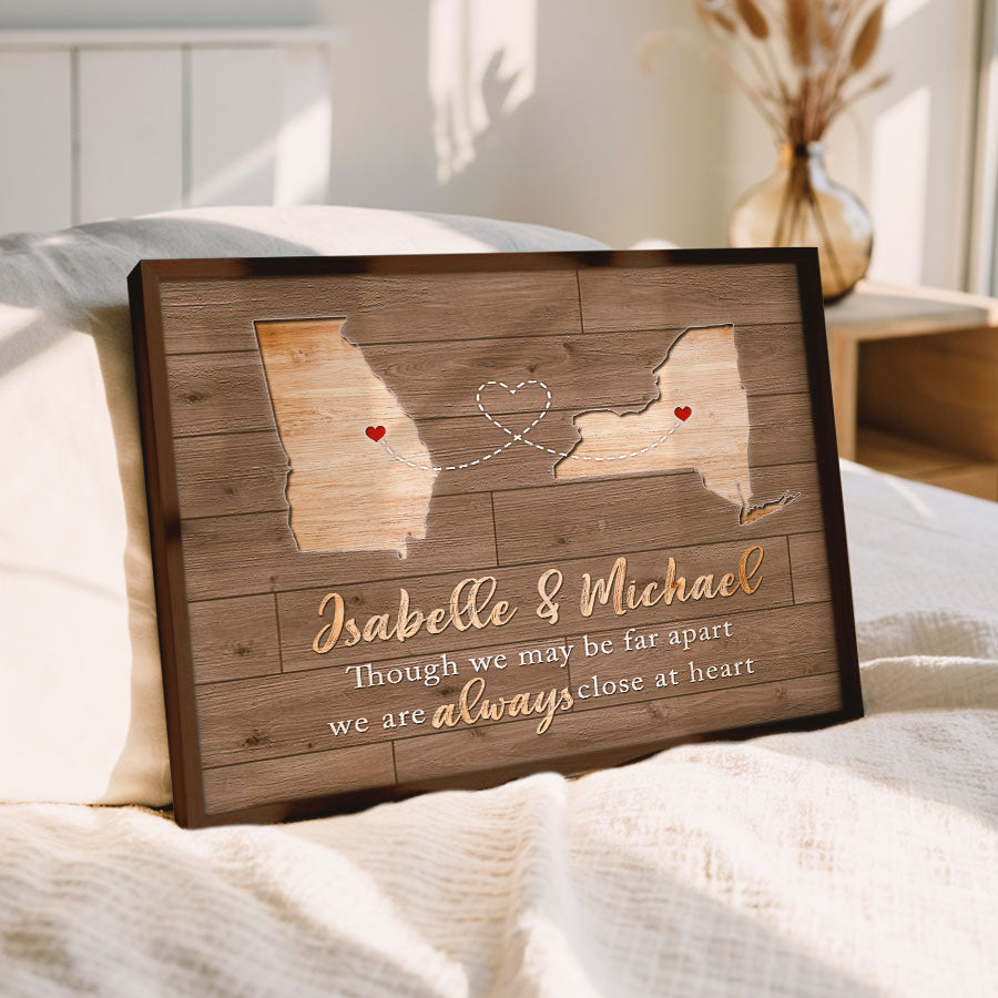 Valentine Day Gifts for Him Personalized | Map Valentine’s Day