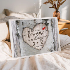 Valentine Day Gifts for Him Personalized | Valentine Canvas Print