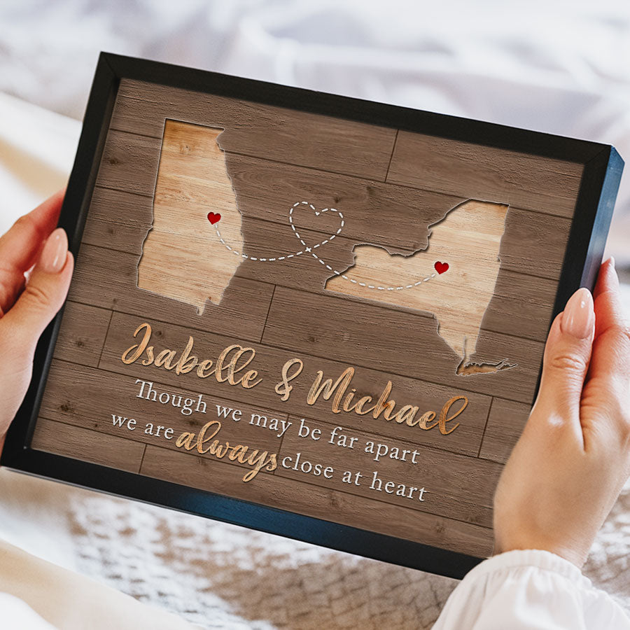 Valentine Day Gifts for Him Personalized | Map Valentine’s Day