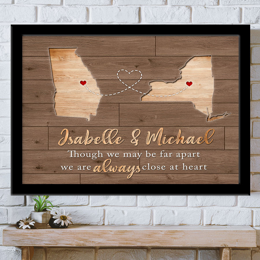 Valentine Day Gifts for Him Personalized | Map Valentine’s Day