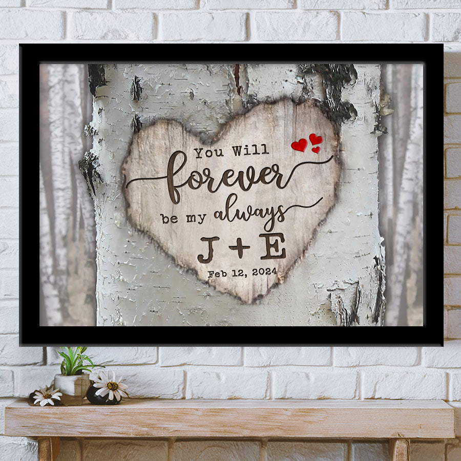 Valentine Day Gifts for Him Personalized | Valentine Canvas Print