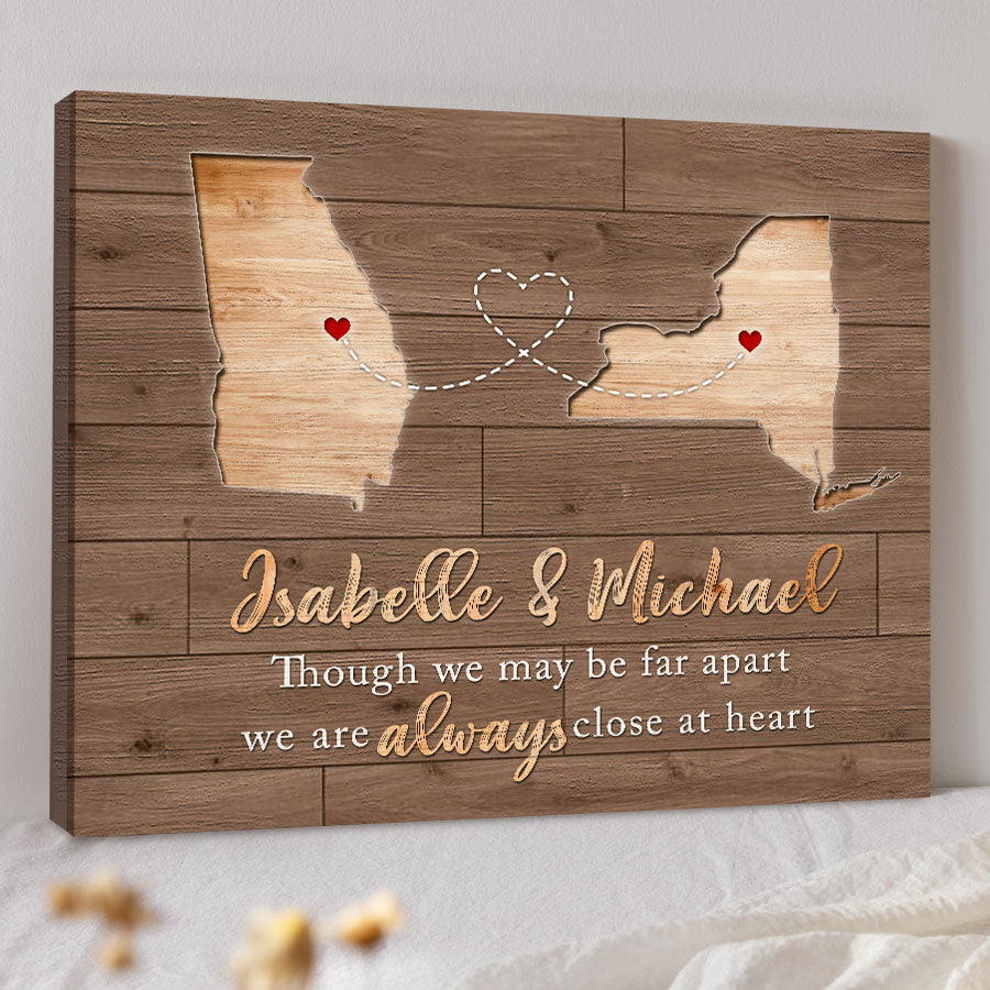 Valentine Day Gifts for Him Personalized | Map Valentine’s Day