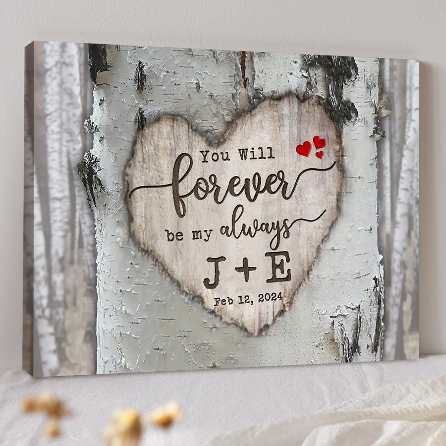 Valentine Day Gifts for Him Personalized | Valentine Canvas Print
