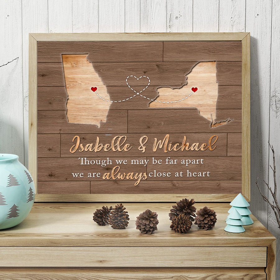Valentine Day Gifts for Him Personalized | Map Valentine’s Day