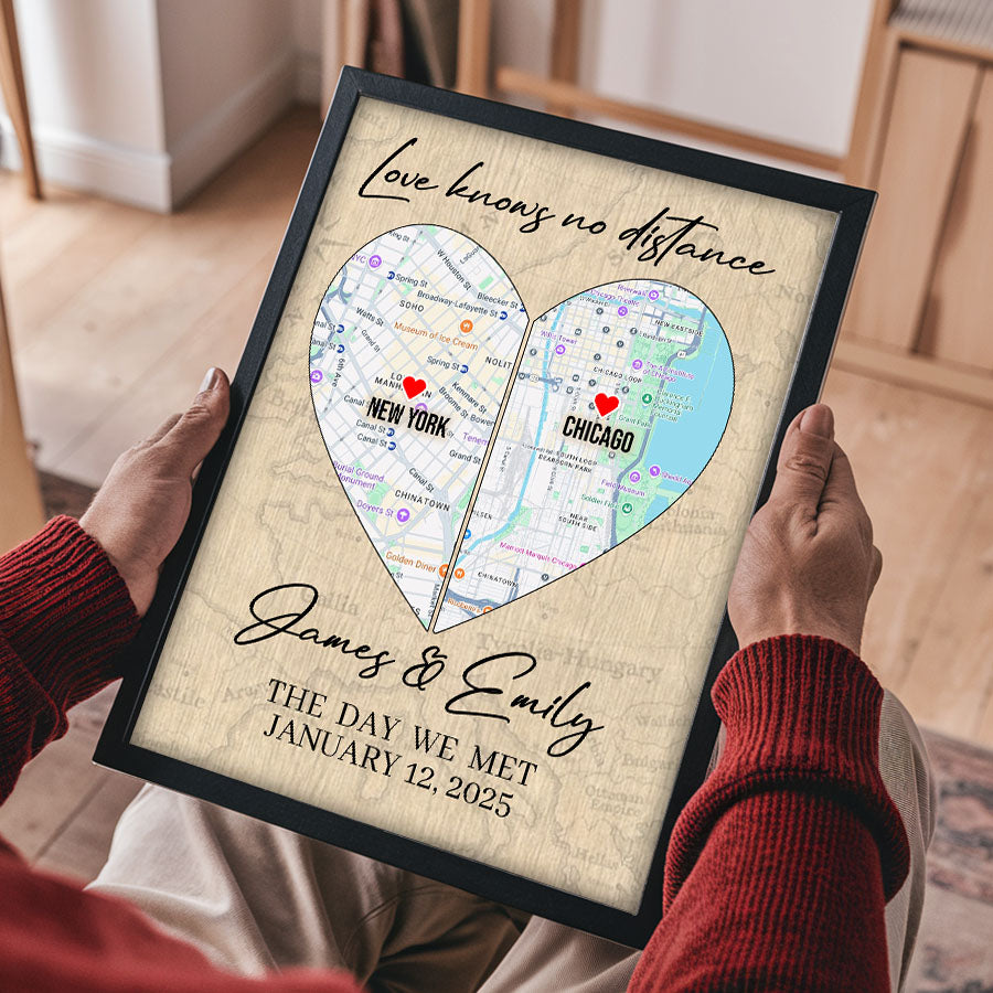 Valentine Gift for Husband | Map Valentine's Day
