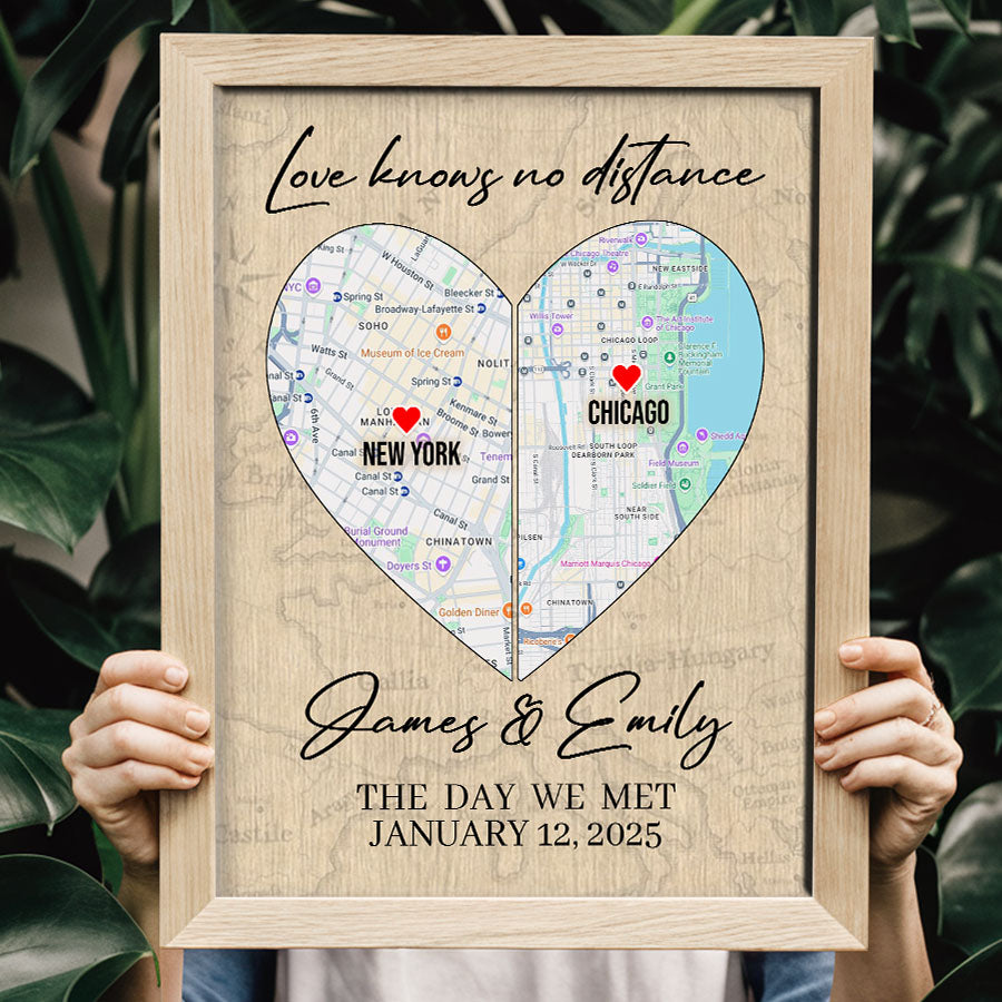 Valentine Gift for Husband | Map Valentine's Day