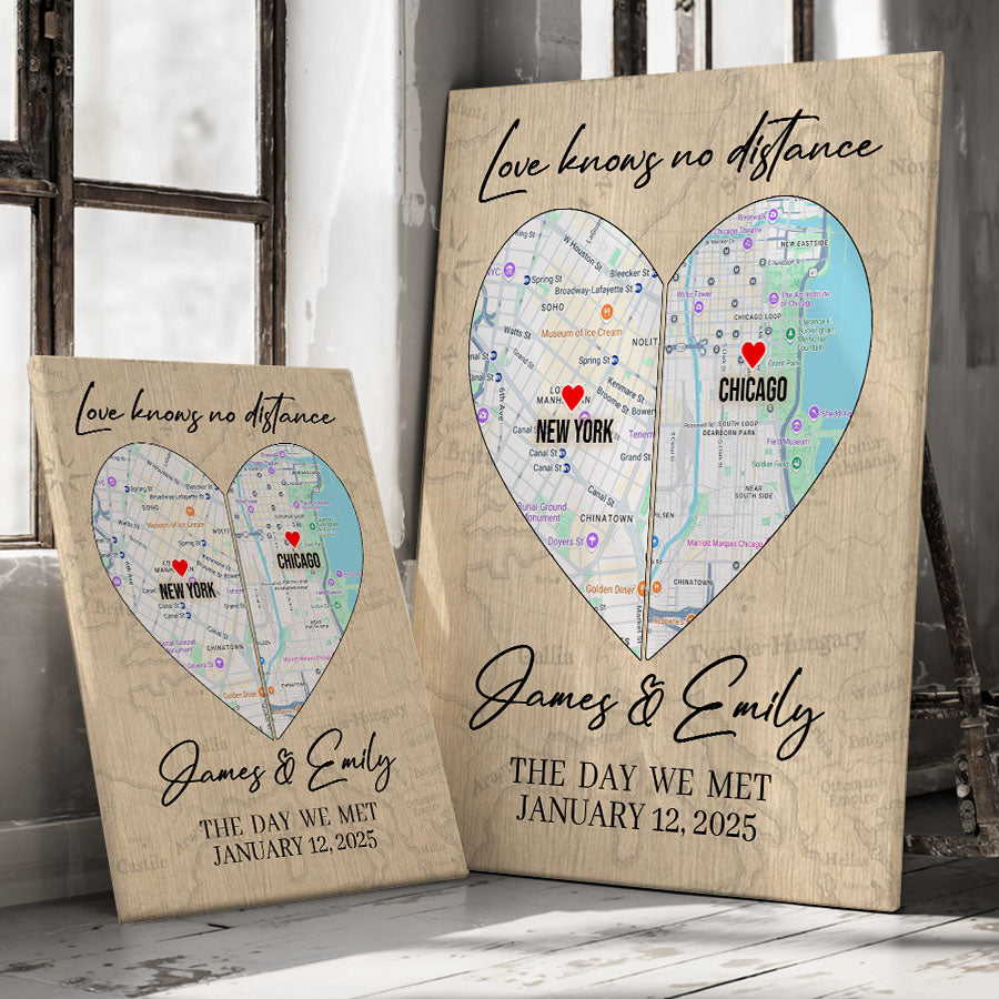 Valentine Gift for Husband | Map Valentine's Day