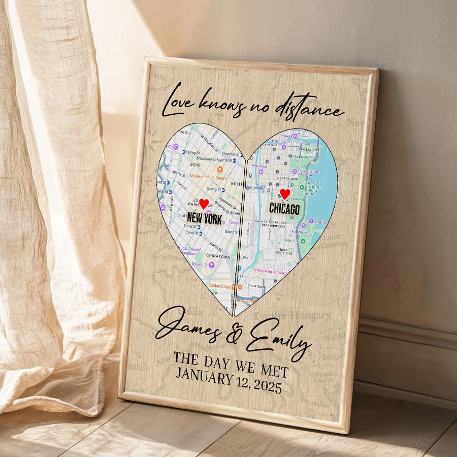 Valentine Gift for Husband | Map Valentine's Day