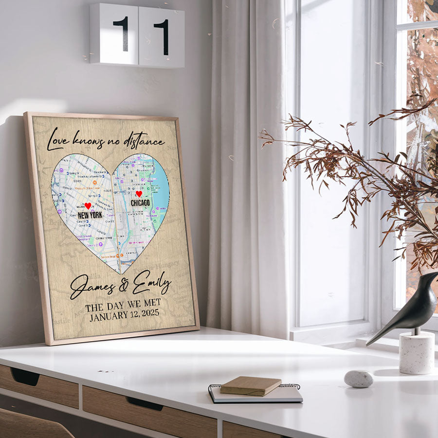 Valentine Gift for Husband | Map Valentine's Day
