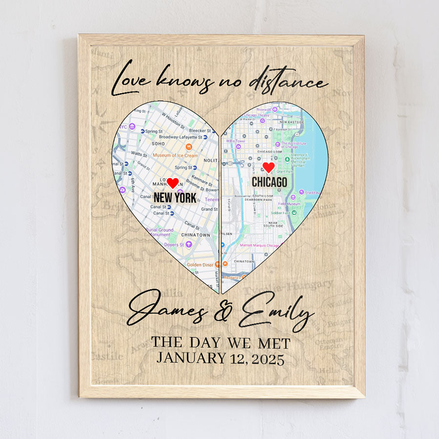 Valentine Gift for Husband | Map Valentine's Day