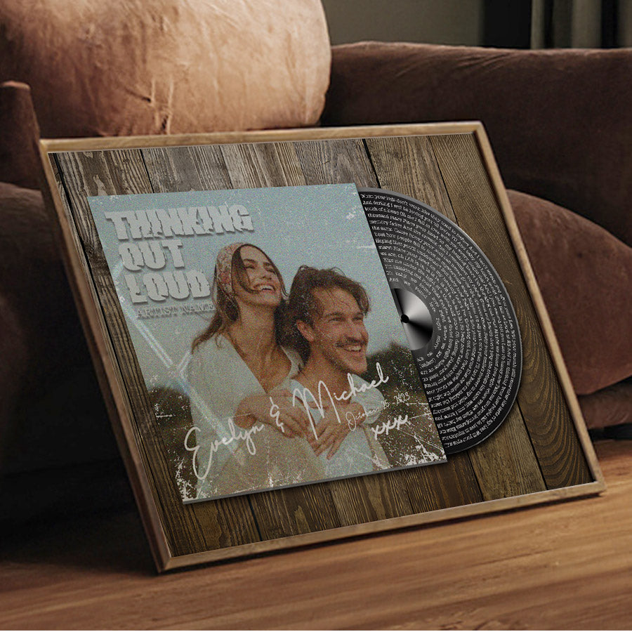 Valentines Day Gifts Song Lyrics on Canvas | Personalized Valentines Day Gifts for Him