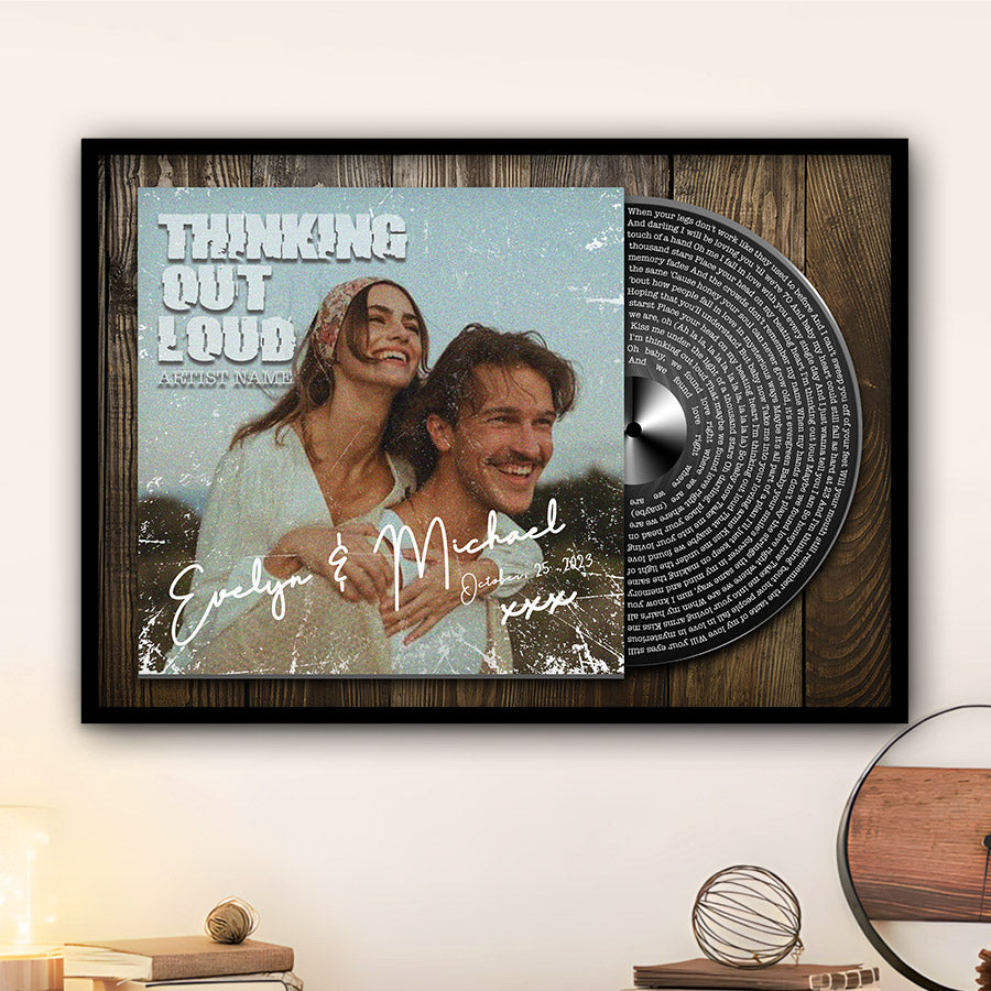 Valentines Day Gifts Song Lyrics on Canvas | Personalized Valentines Day Gifts for Him